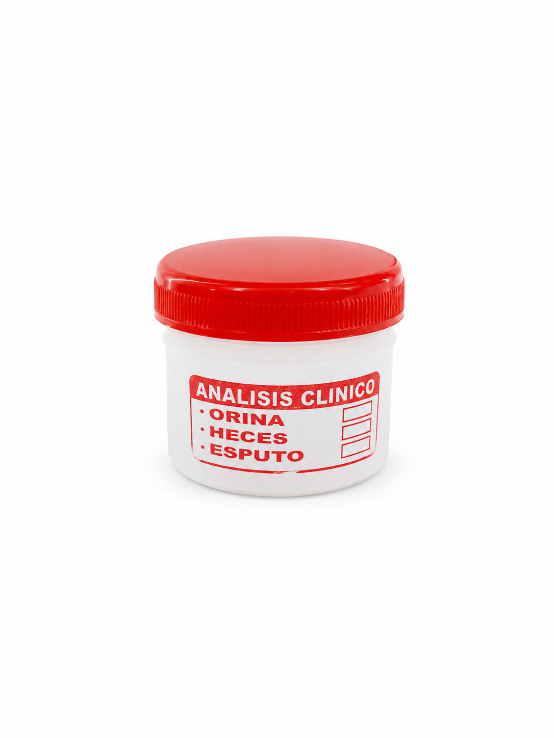 Frasco De Orina Tapa Roja De 75 ml
