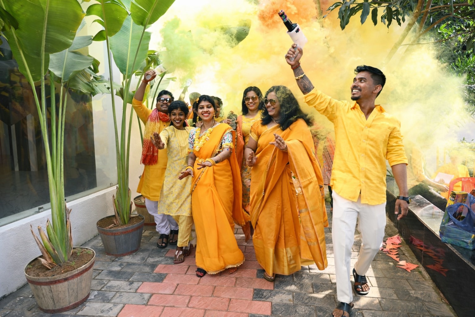 Haldi smoke ceremony