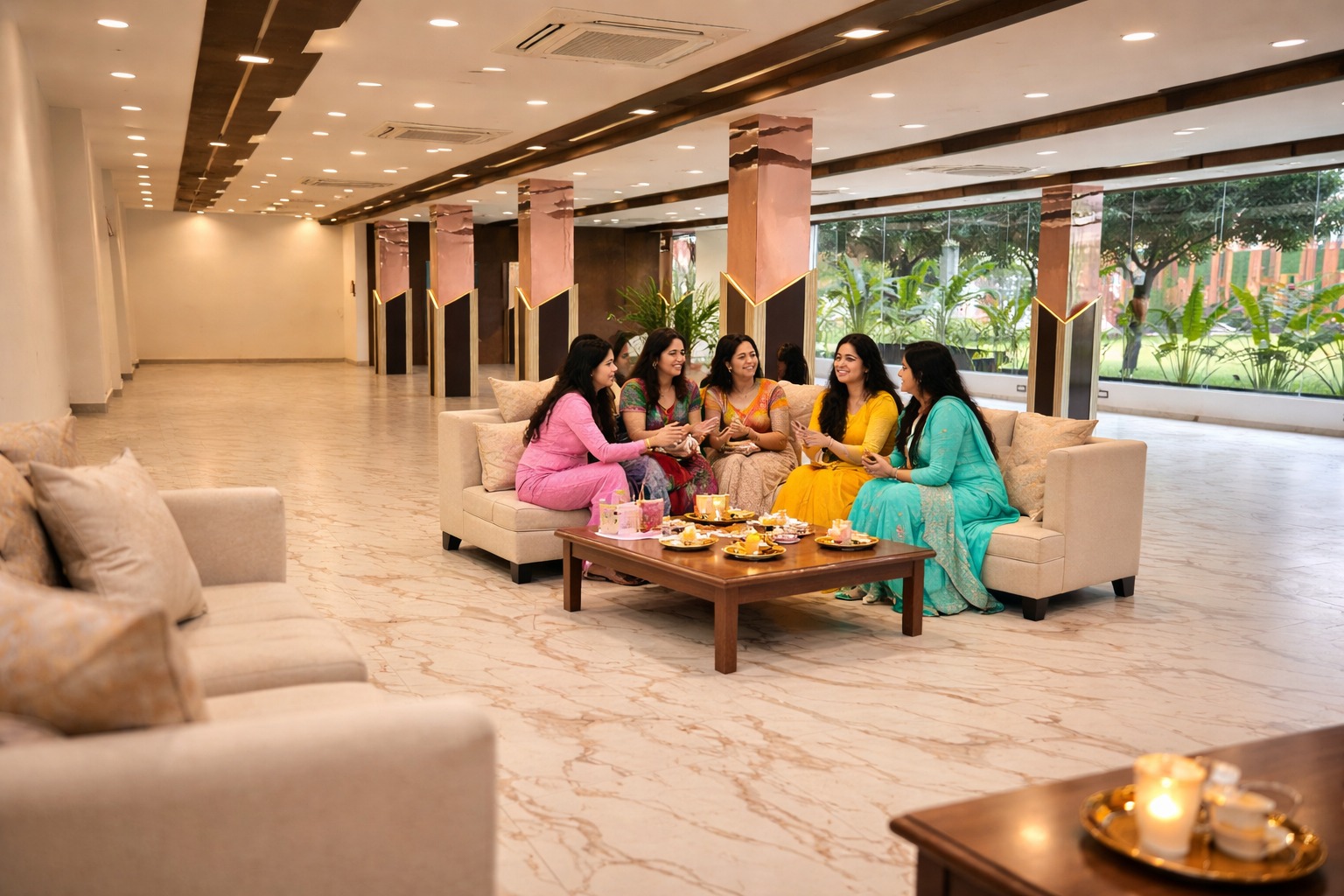 Games and laughter indoors