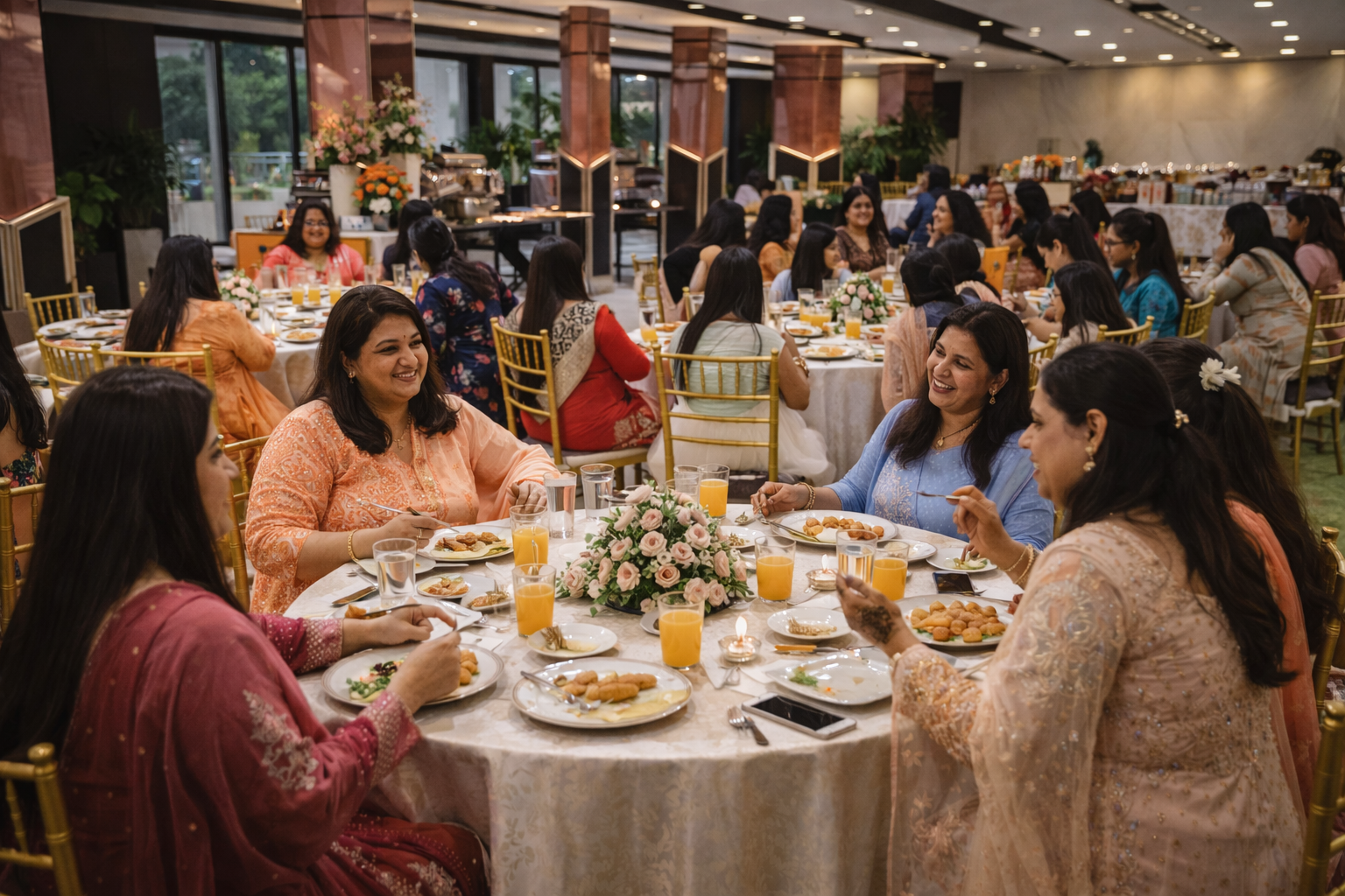 Banquet hall full gathering