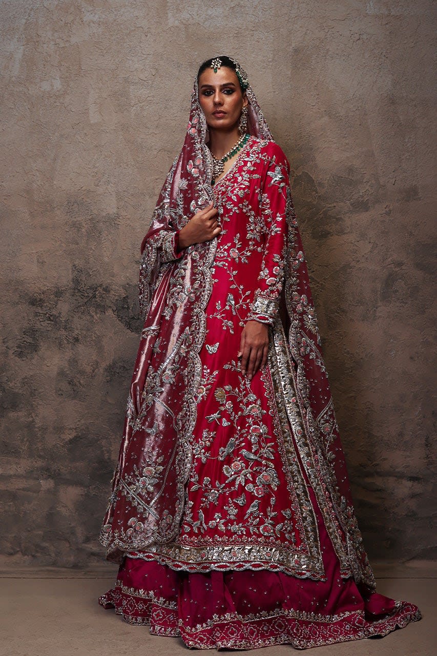 Ruhaam — Hot Pink Farshi Gharara