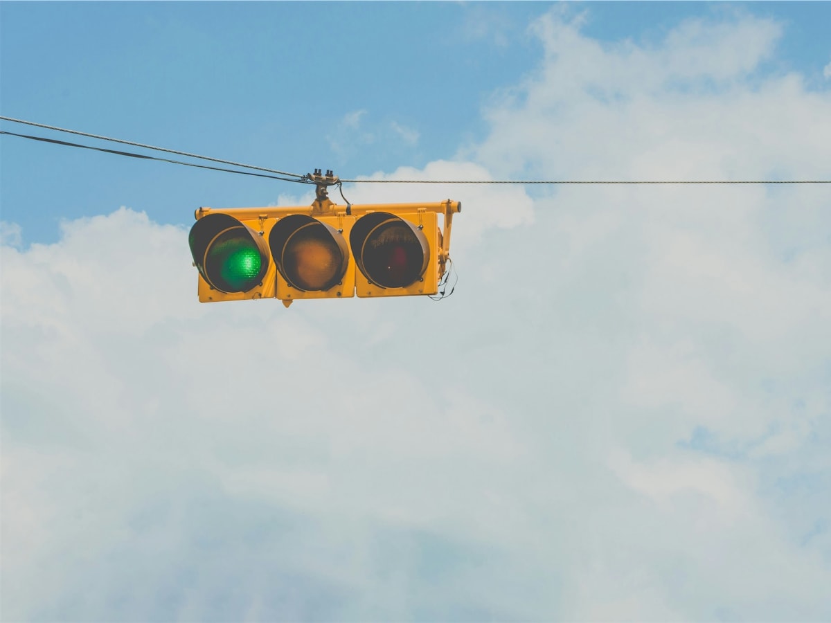 Traffic light at green