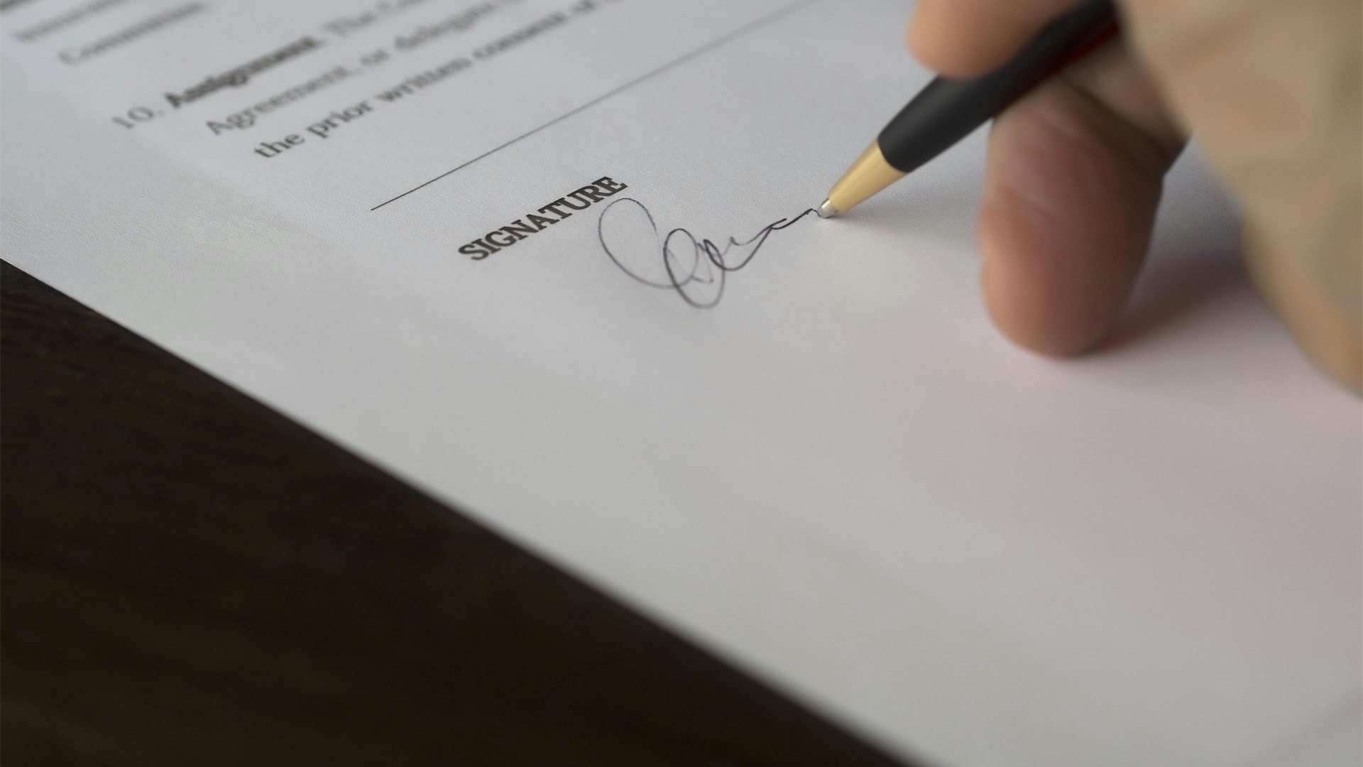 Legal document and pen representing a Letter Before Action in debt claims