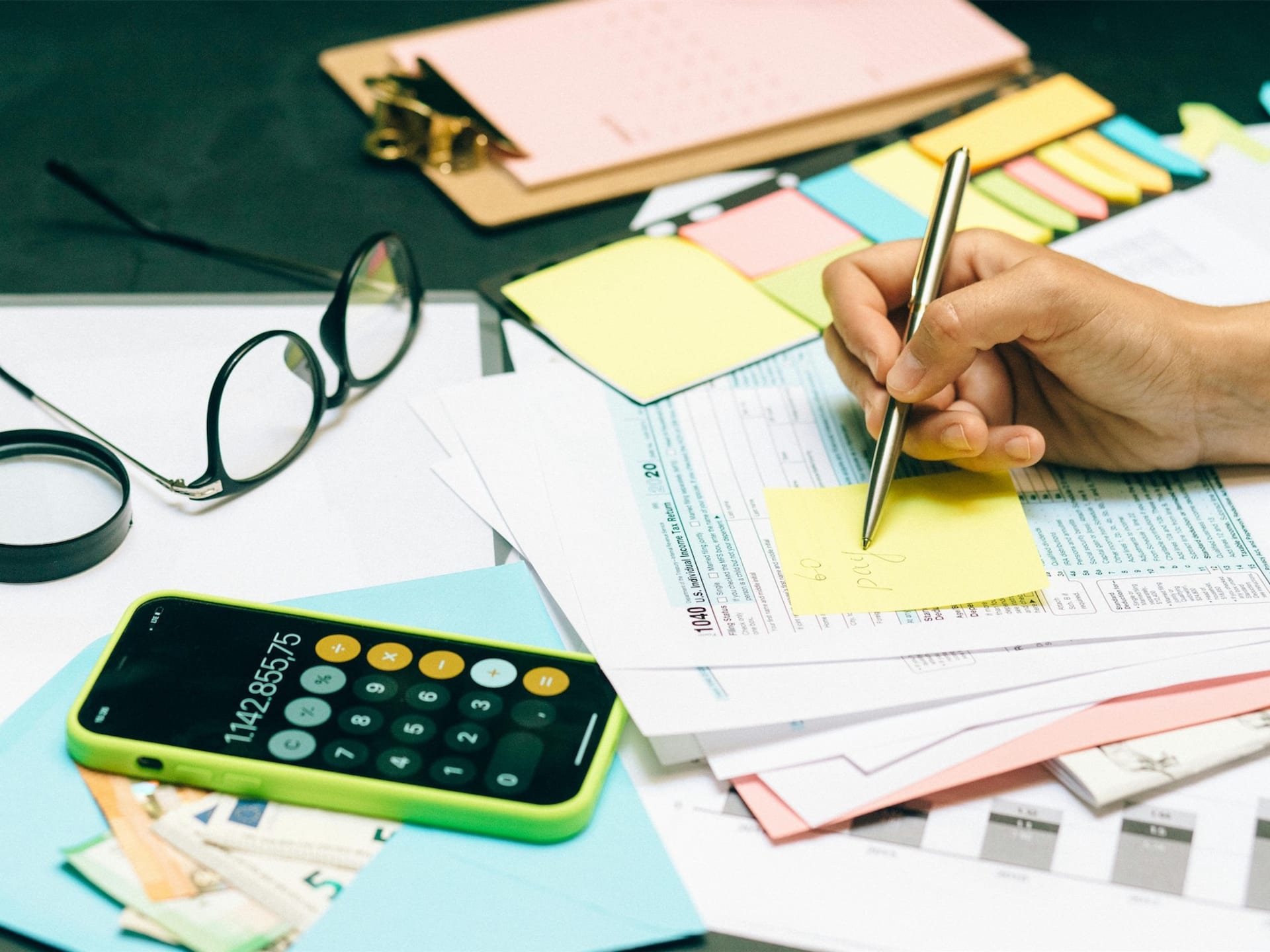 Money and documents