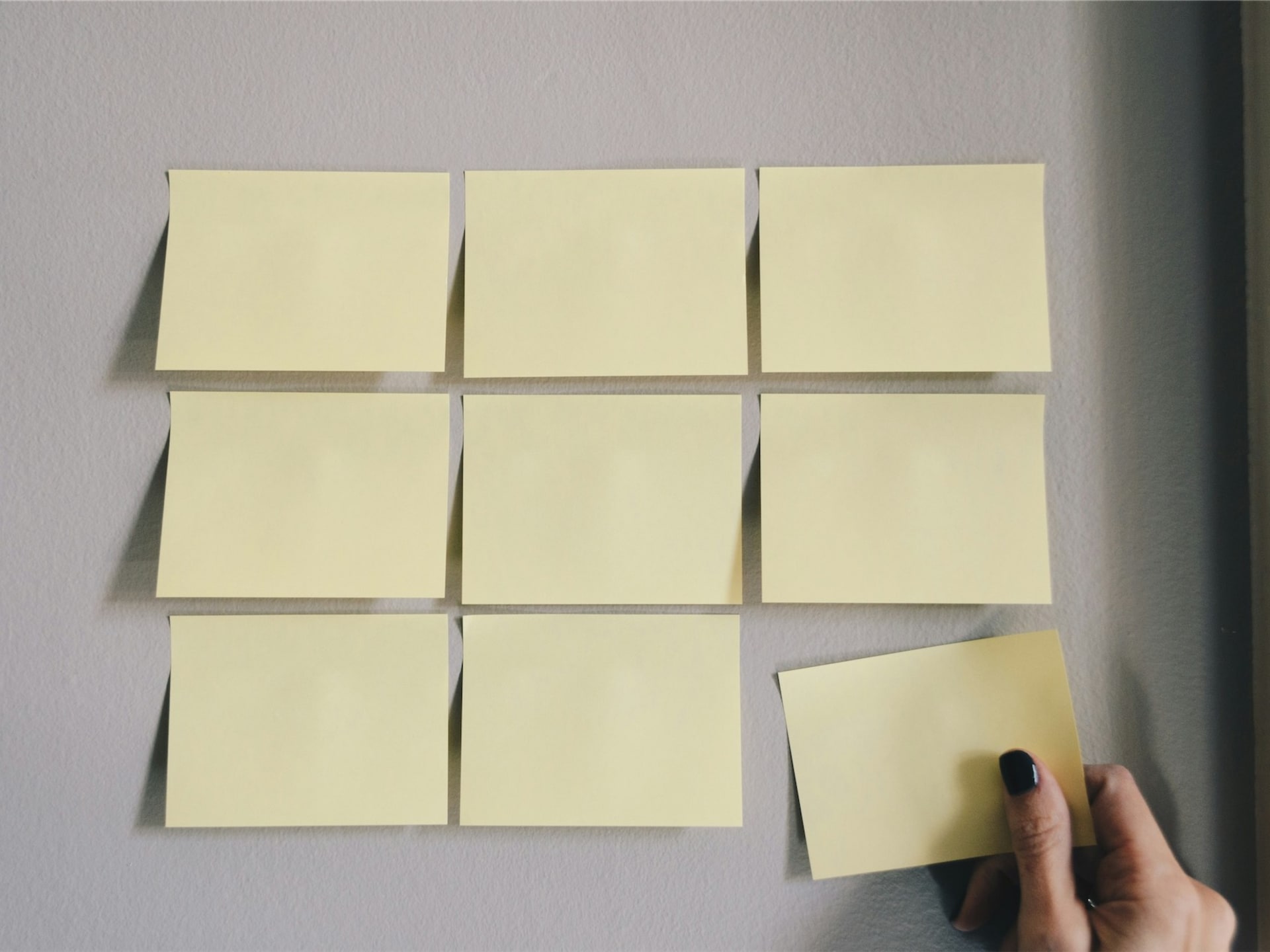Person preparing documents for a small debt claim trial