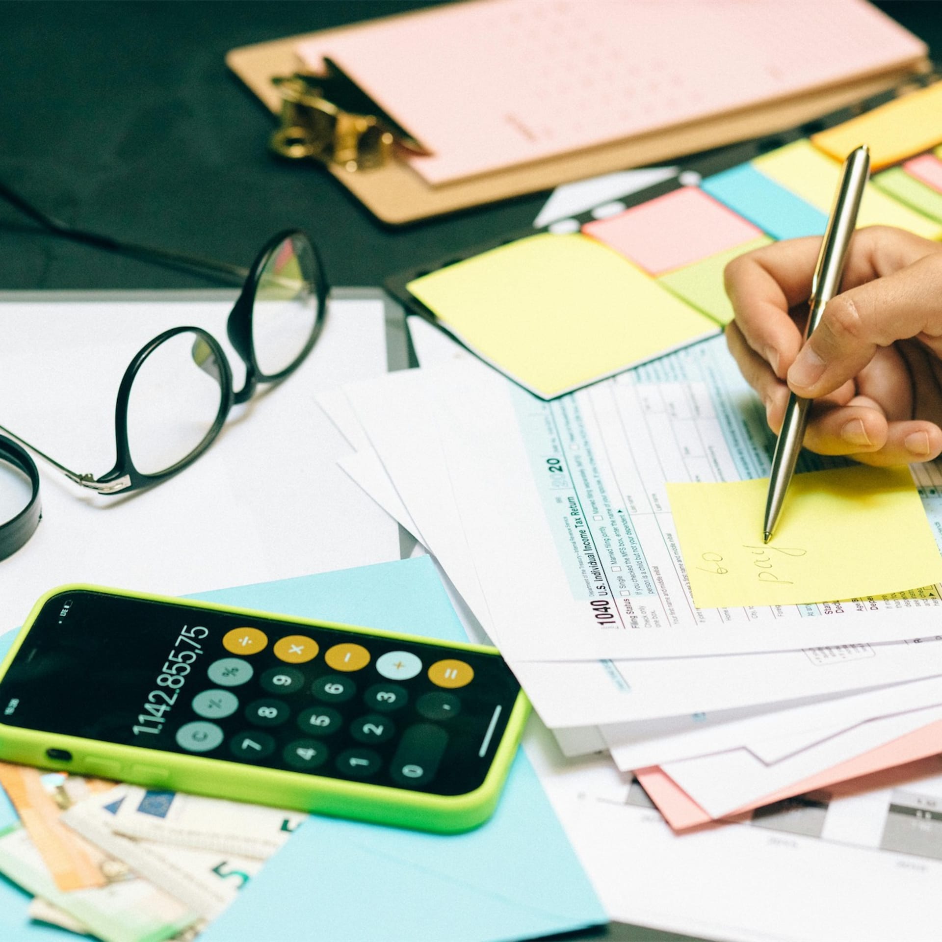 Money and documents