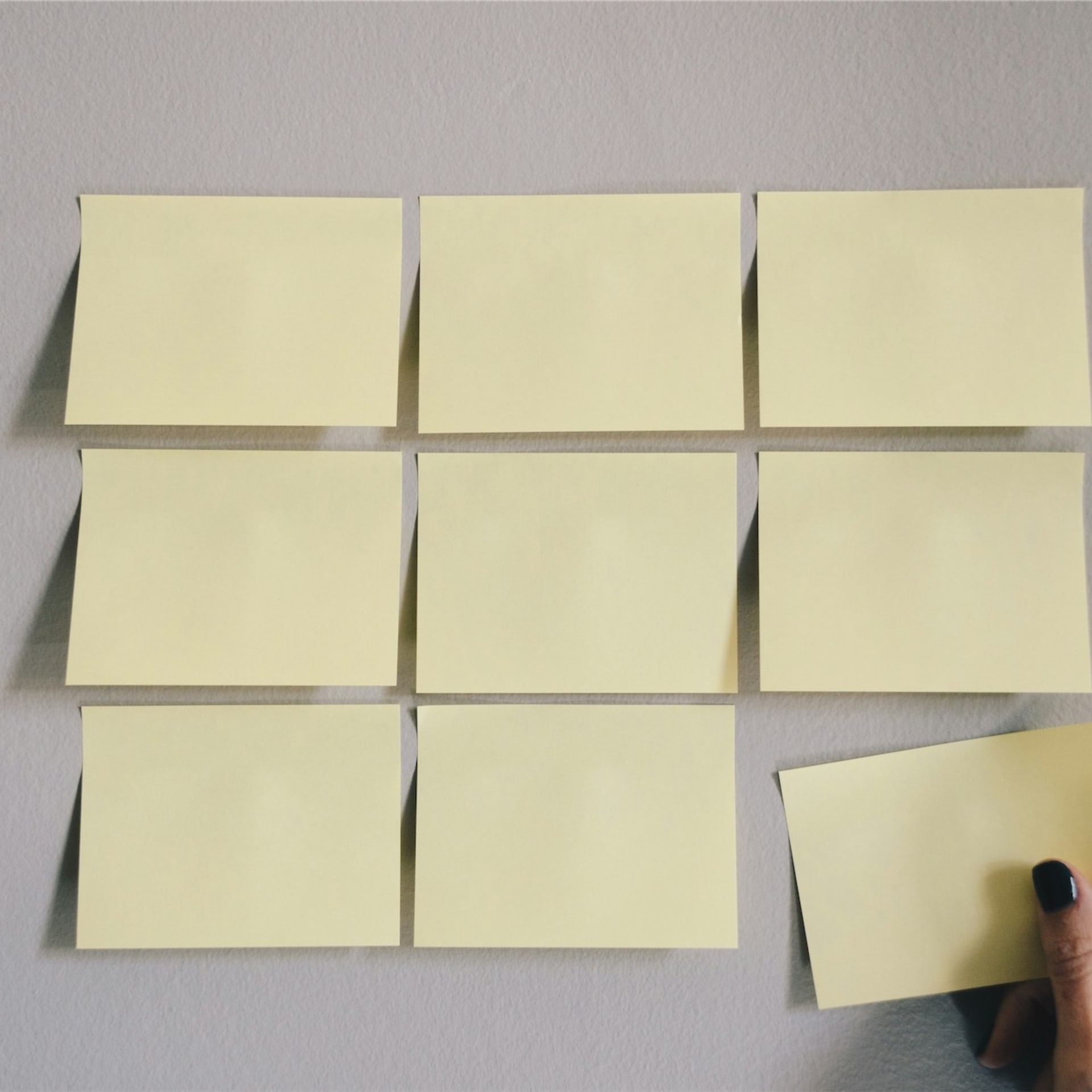 Person preparing documents for a small debt claim trial