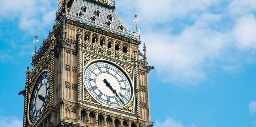Photo of the houses of parliament in London