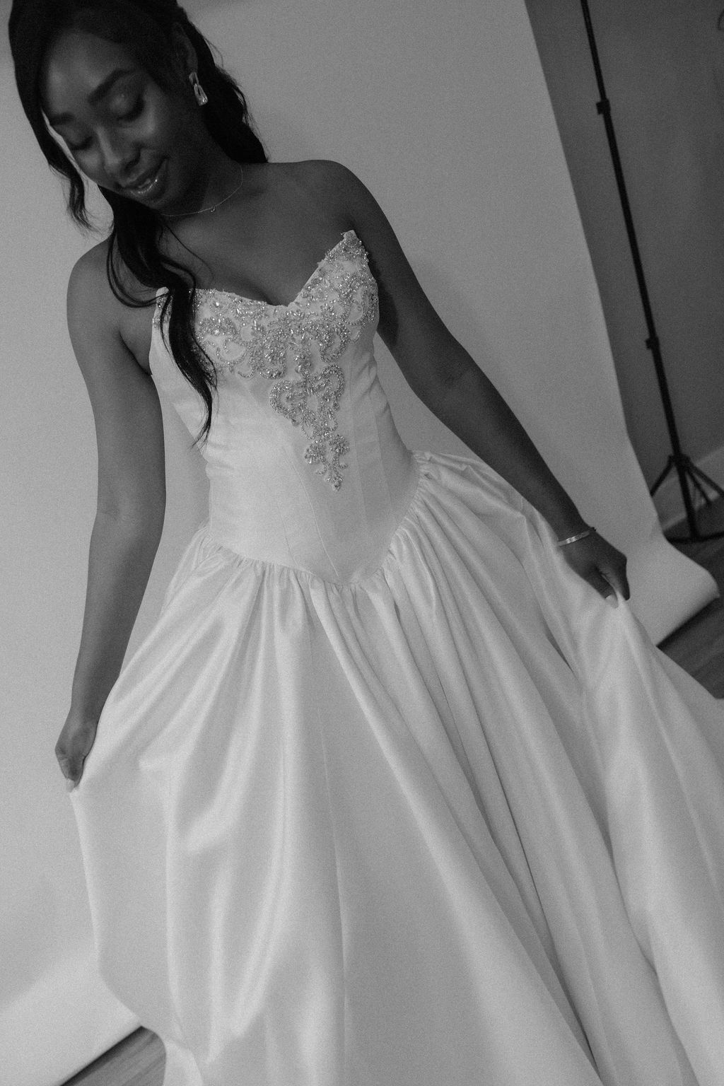 Bride wearing a wedding gown