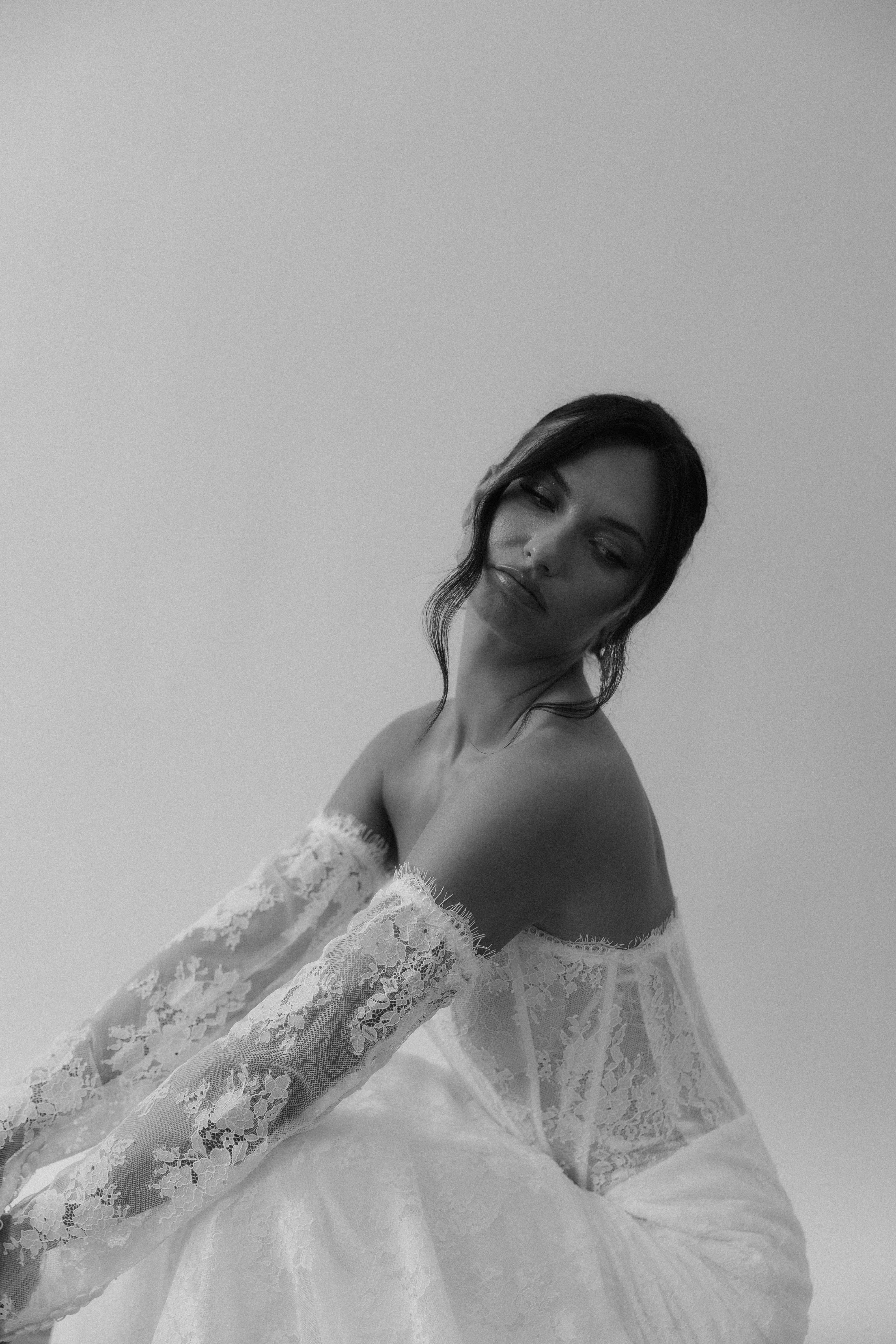 Bridal editorial portrait