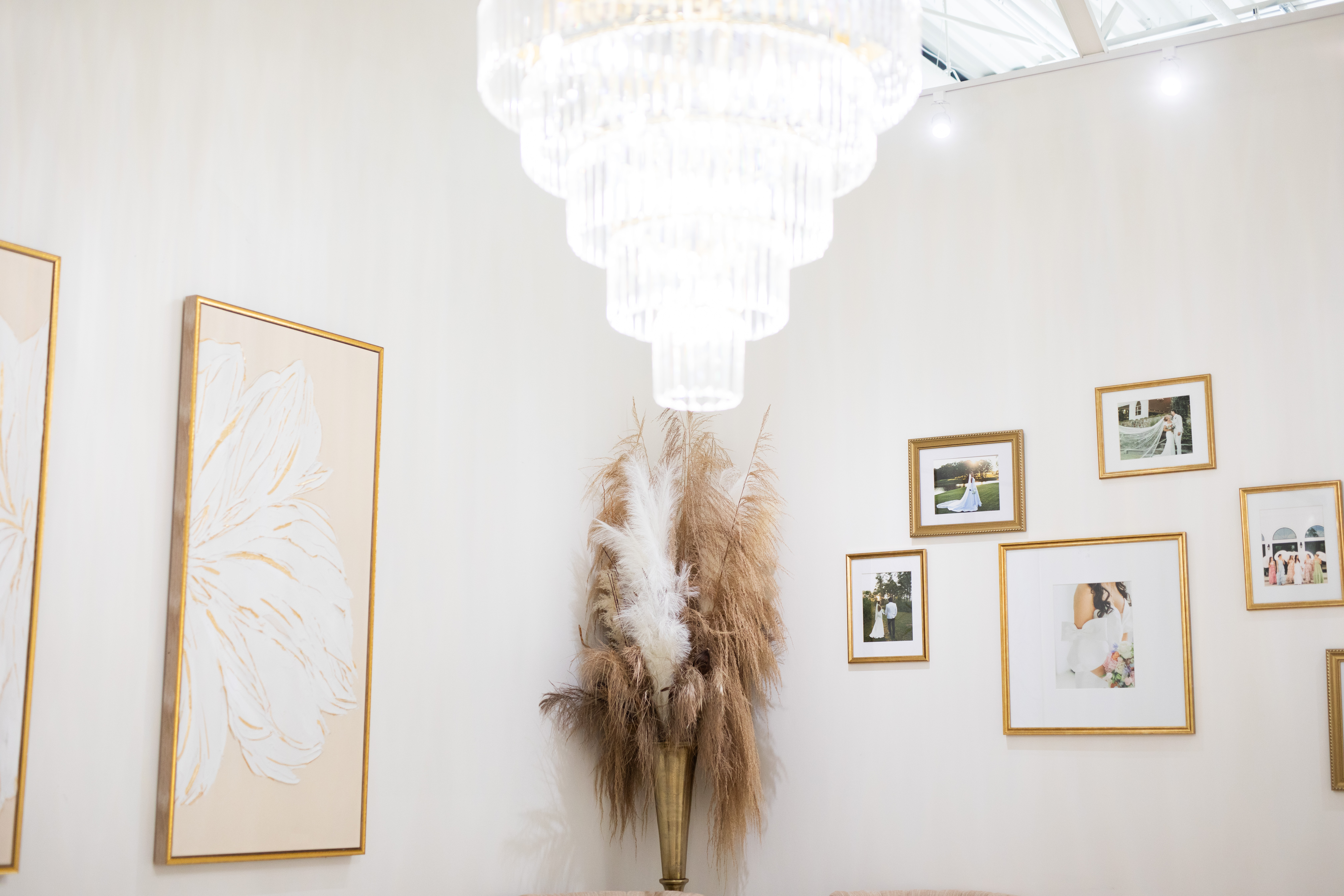 Elegant bridal boutique interior