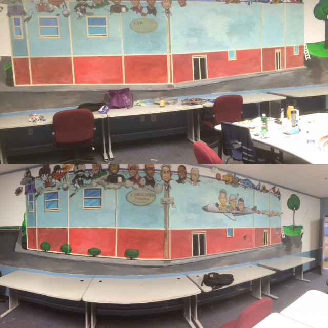 Free mural for Leadership Through Athletics (Halethorpe, MD)