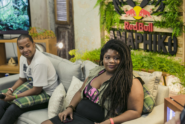 Os Fellows Amaphiko Hamilton Henrique e a rainha do dancehall Lei di Dai