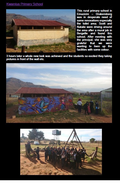 Natalie Rosner Kwamiya Primary School, Emazizini – Drakensberg