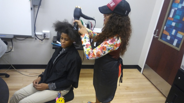 myself servicing 6,7 and 8th graders by offering them basic hair care services to improve their self-esteem and their appearance