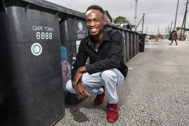 Luke Daniel/Red Bull Content Pool Buhle Sithela runs his cinema on clean bins