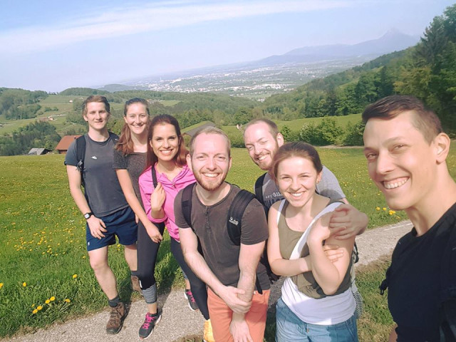 One of our Get-Together hikes in the Glasenbach Klamm in Salzburg.
