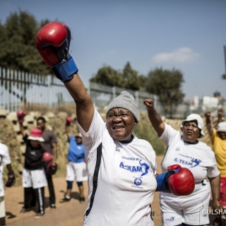 Claude Ateam Coach South African Boxing Grannies