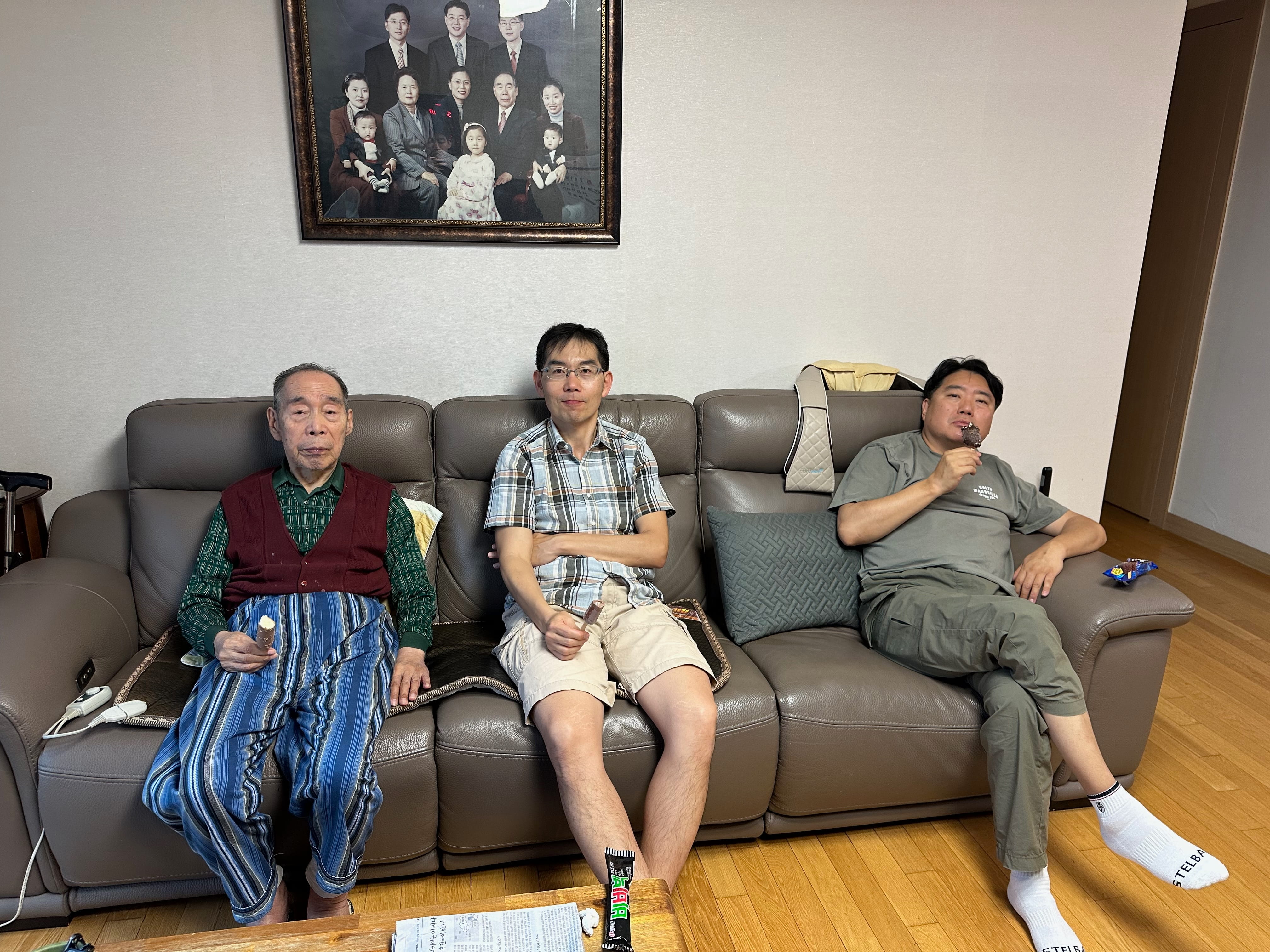 Grandpa, dad, his older brother