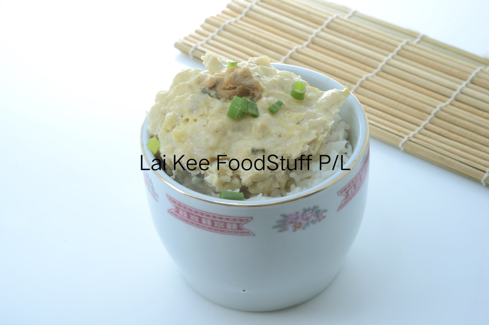 Pork Patties with Salted Fish Steamed Rice