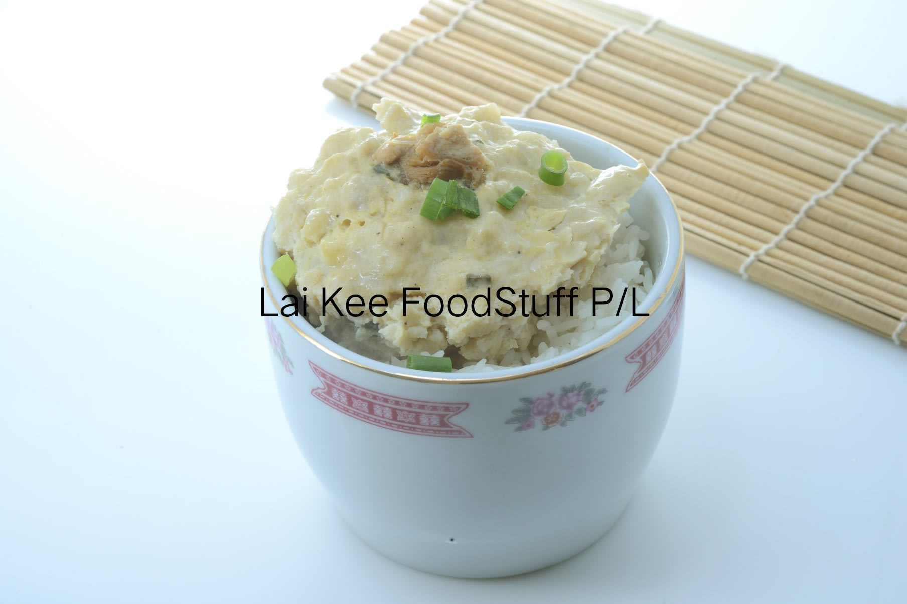 Pork Patties with Salted Fish Steamed Rice