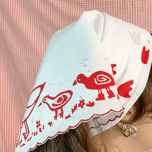Foulard porté