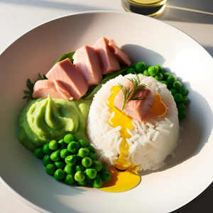 Homemade cat food woth tuna and rice