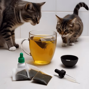 Green tea’s antioxidants can soothe inflammation and gently cleanse your cat’s ears.