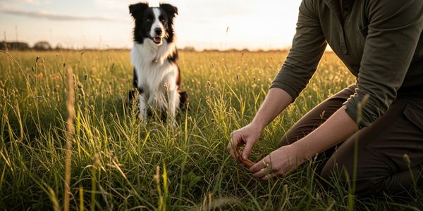 Using scent work games to manage why do dogs roll in the grass