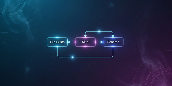 Schéma logique montrant comment le script gère les doublons