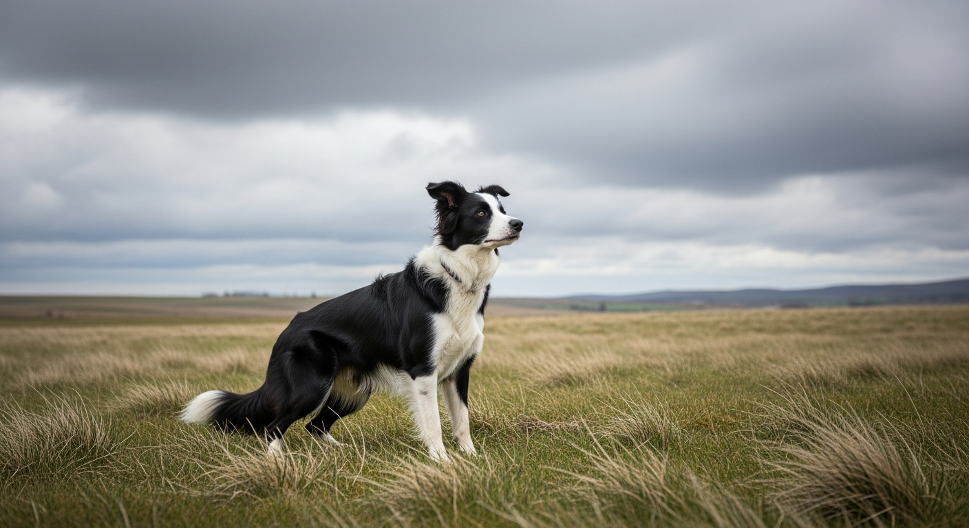 Border Collie demonstrating Why do dogs tilt their heads while working