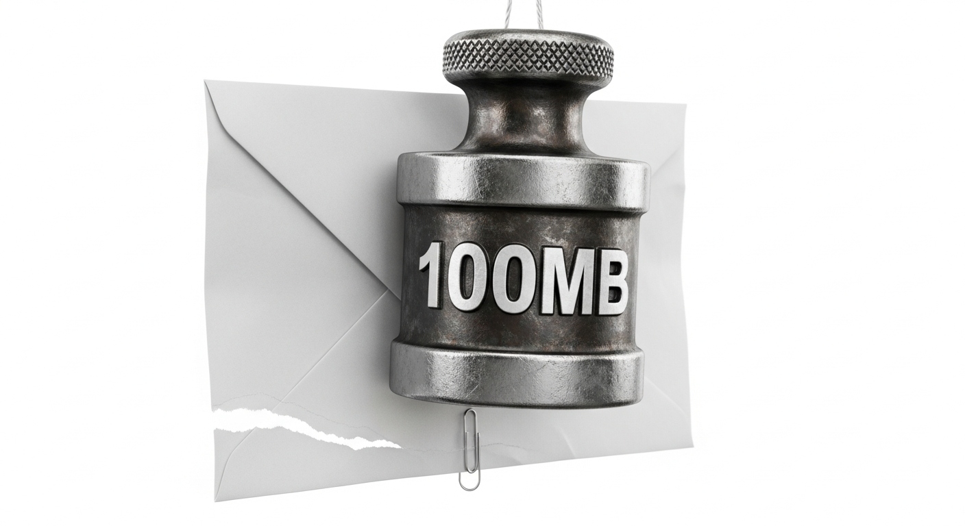 Poids symbolisant les pièces jointes lourdes à supprimer avec 5 Scripts Python pour nettoyer Gmail