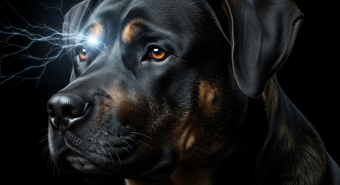 Dog displaying signs of a psychomotor seizure