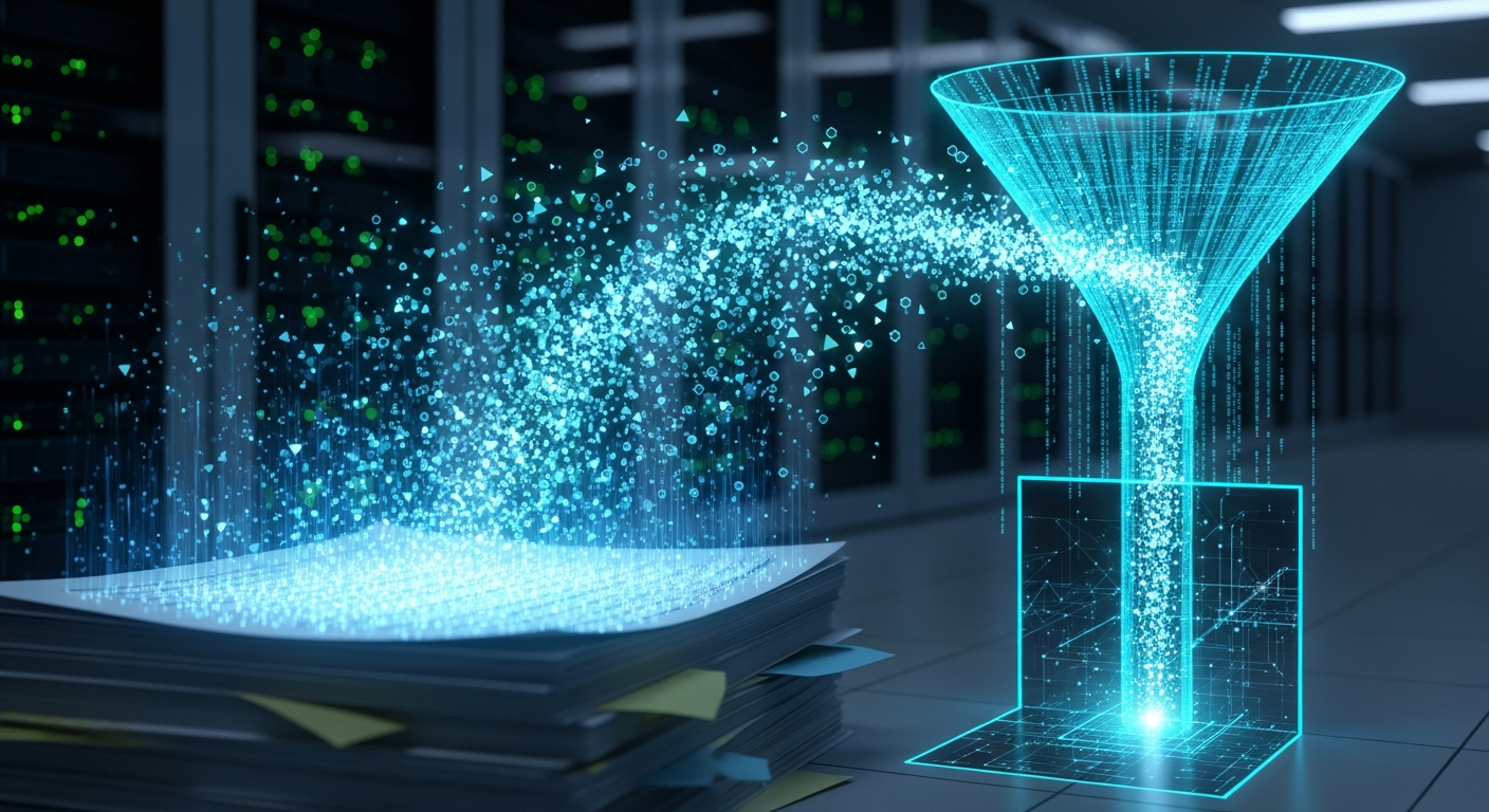 Visualisation du processus RAG local Python transformant des documents en vecteurs
