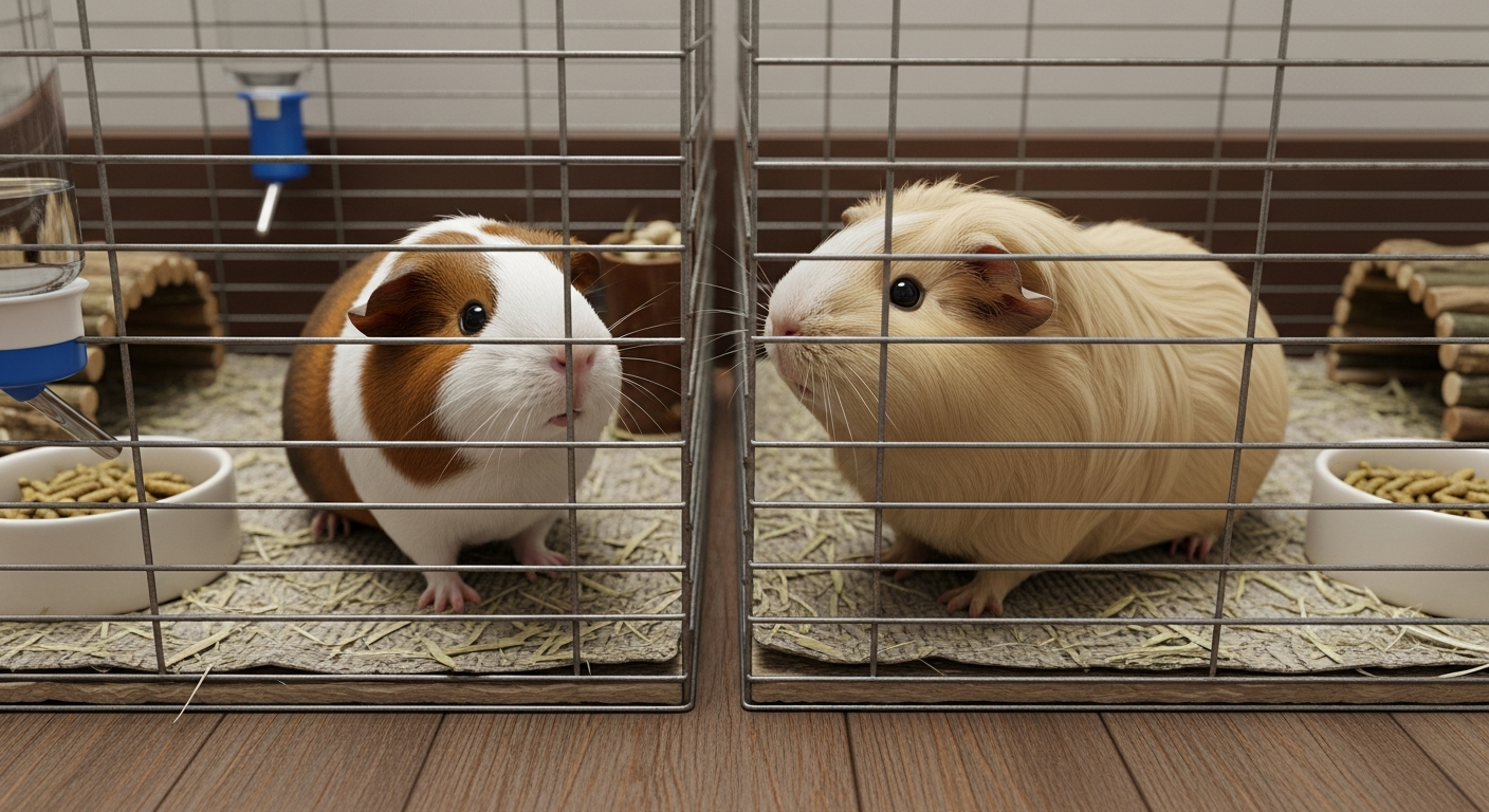 Side-by-side cage setup as an alternative way to socialize a guinea pig