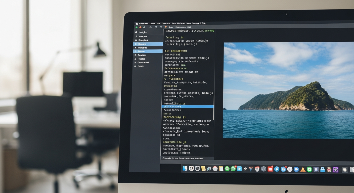 Terminal de commande affichant la vérification des prérequis Node.js avant l'installation de l'agent IA.
