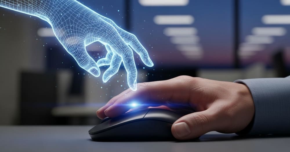 Illustration de L'IA Agentique, comment ça marche pour automatiser le travail de bureau