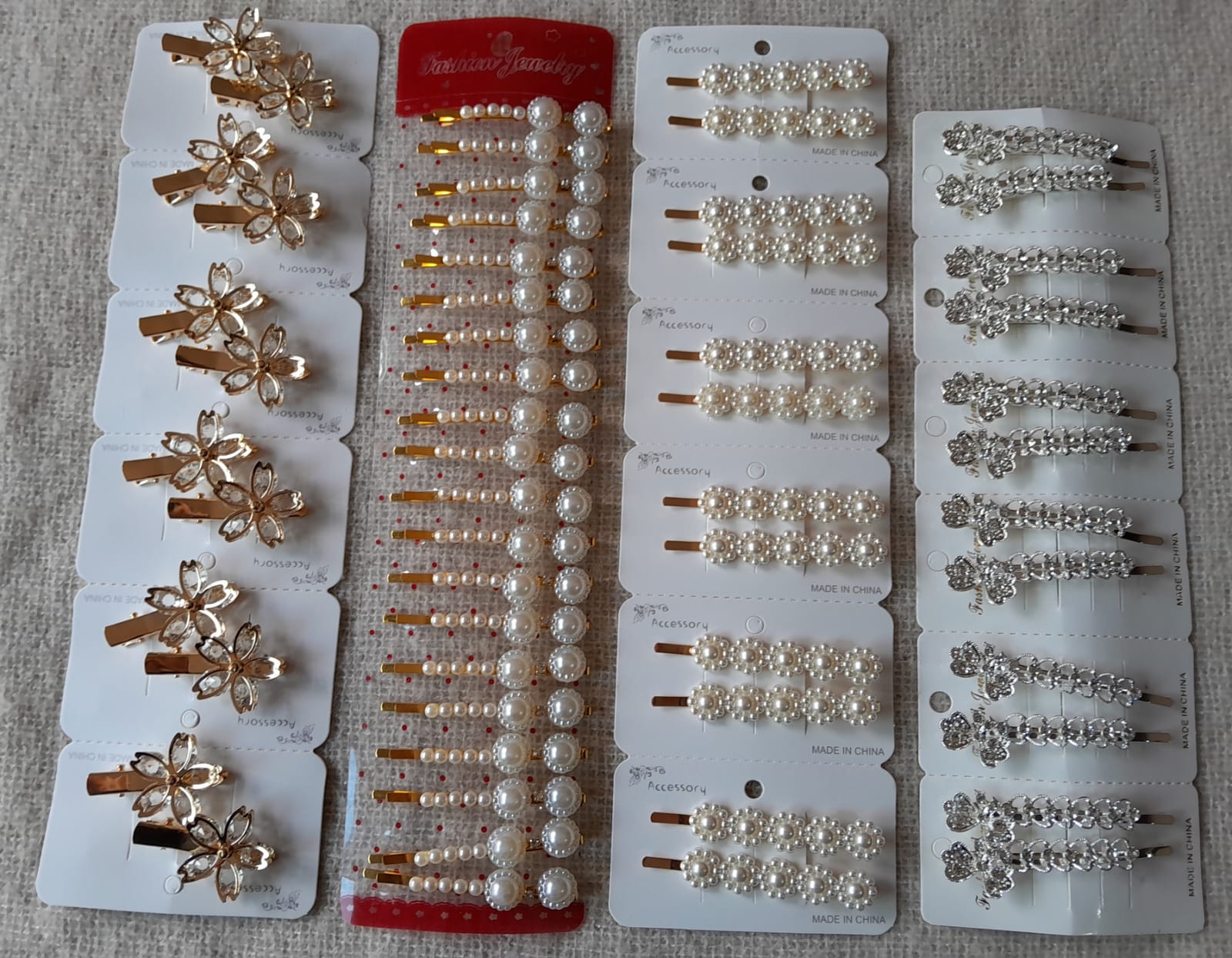 Hebilla Elegante Perla Y Strass