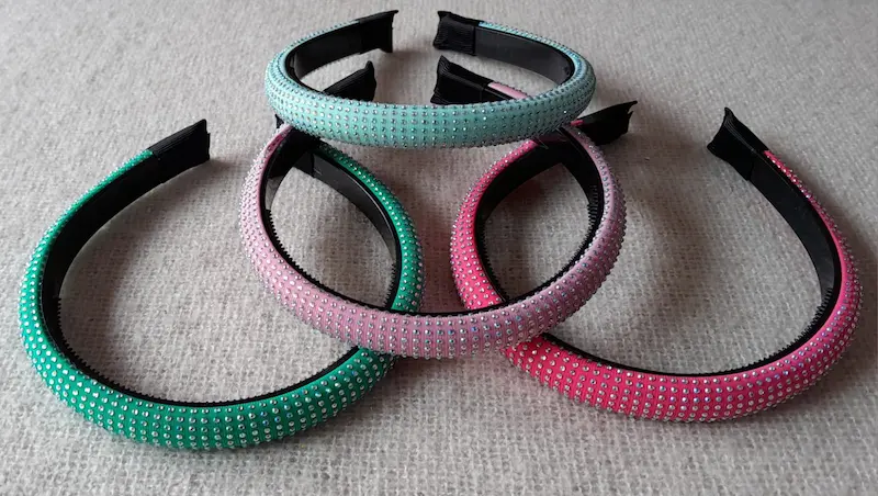 Vincha Relieve X 4 Colores