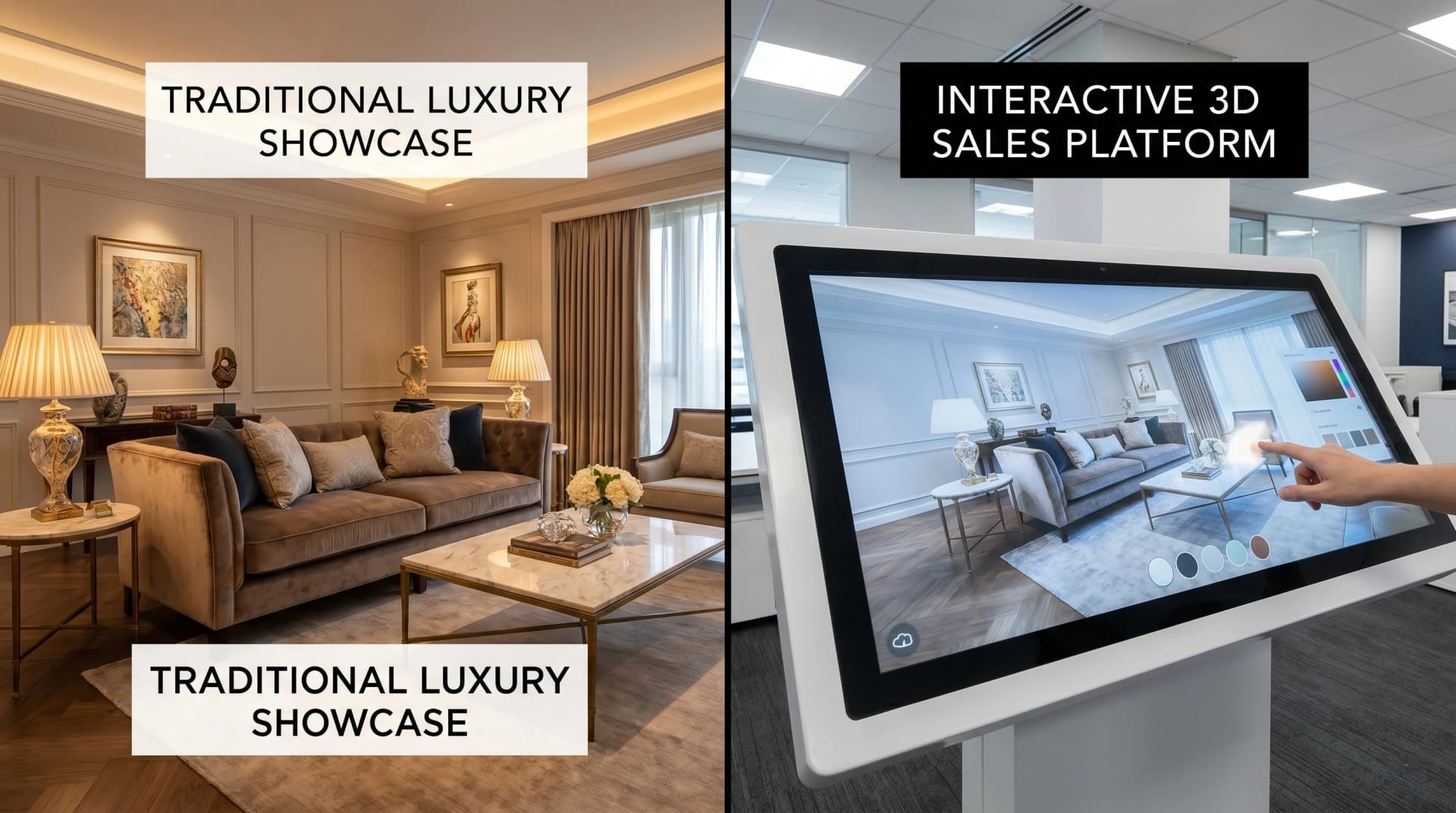 Show apartment cost vs 3D property walkthrough platform cost comparison for real estate developers