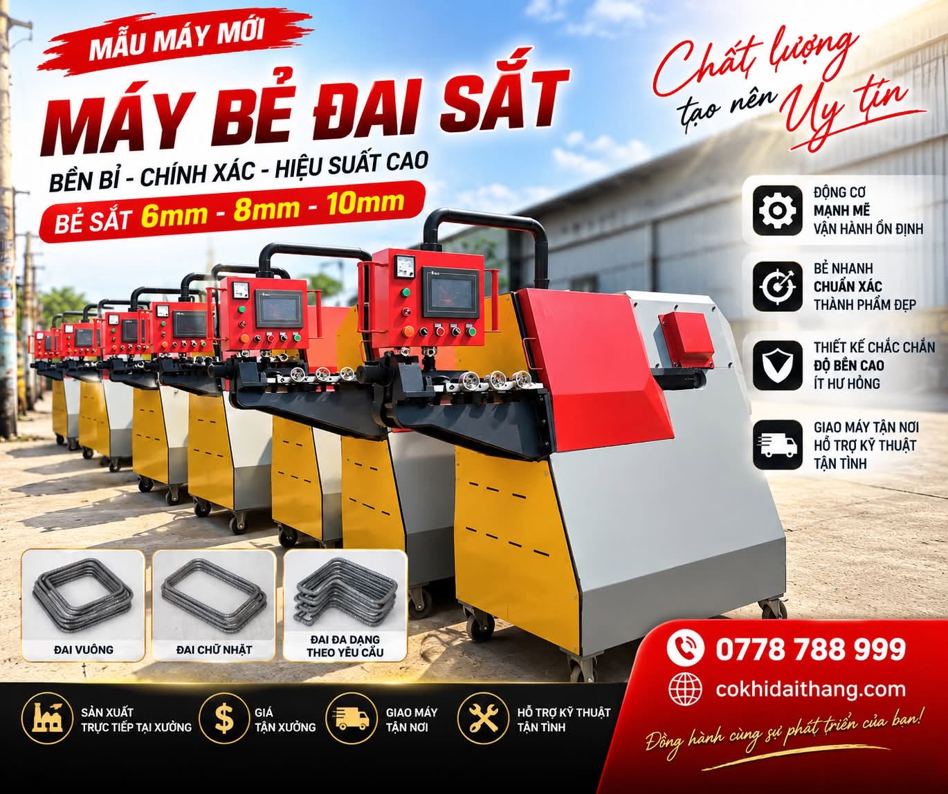 Mua Máy Bẻ Đai Sắt Tại TP.HCM: Kinh Nghiệm Chọn Đơn Vị Cung Cấp Uy Tín