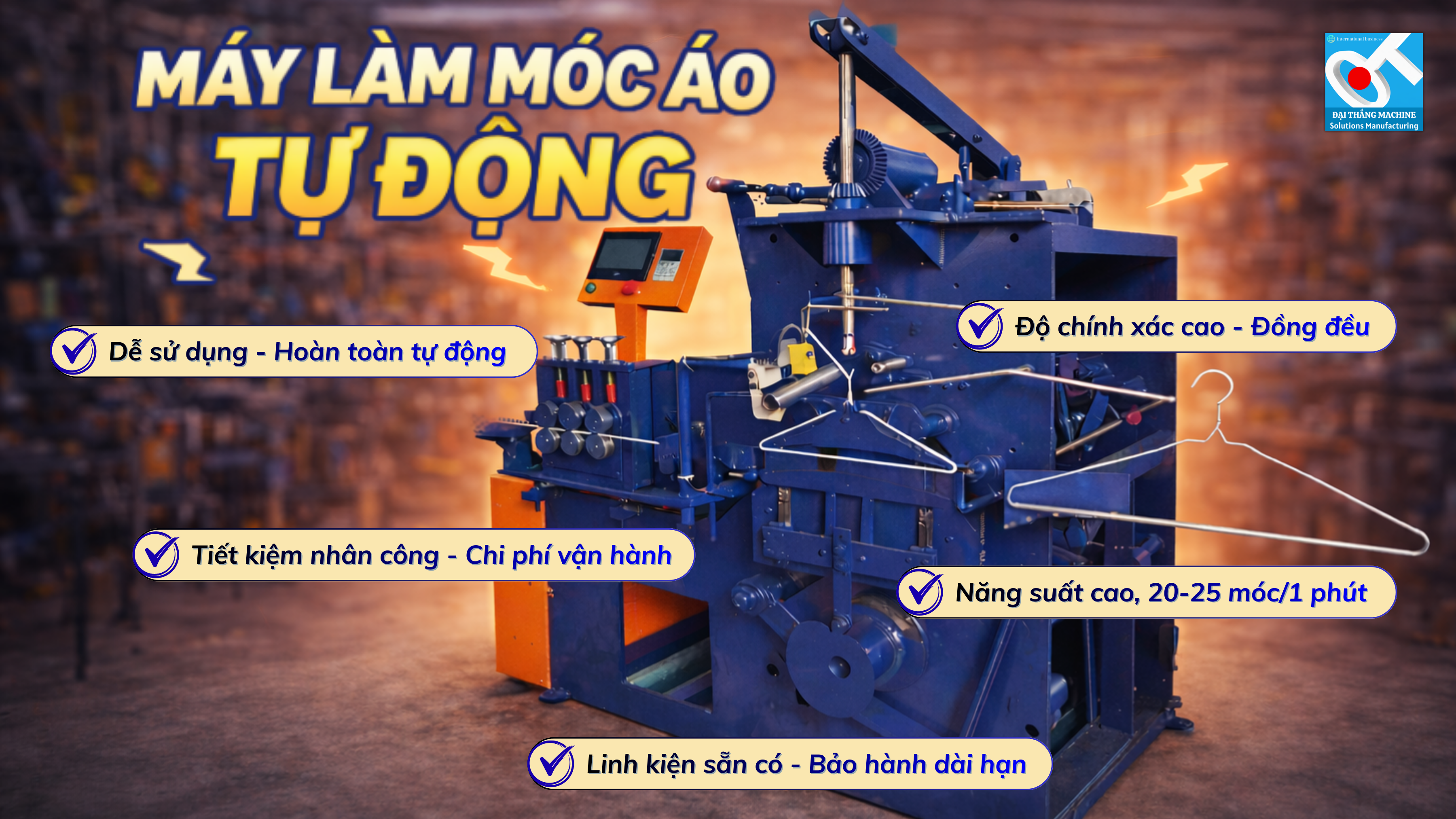 Máy Làm Móc Quần Áo Tự Động Đại Thắng: Bước Ngoặt Công Nghệ Cho Ngành Phụ Liệu May Mặc