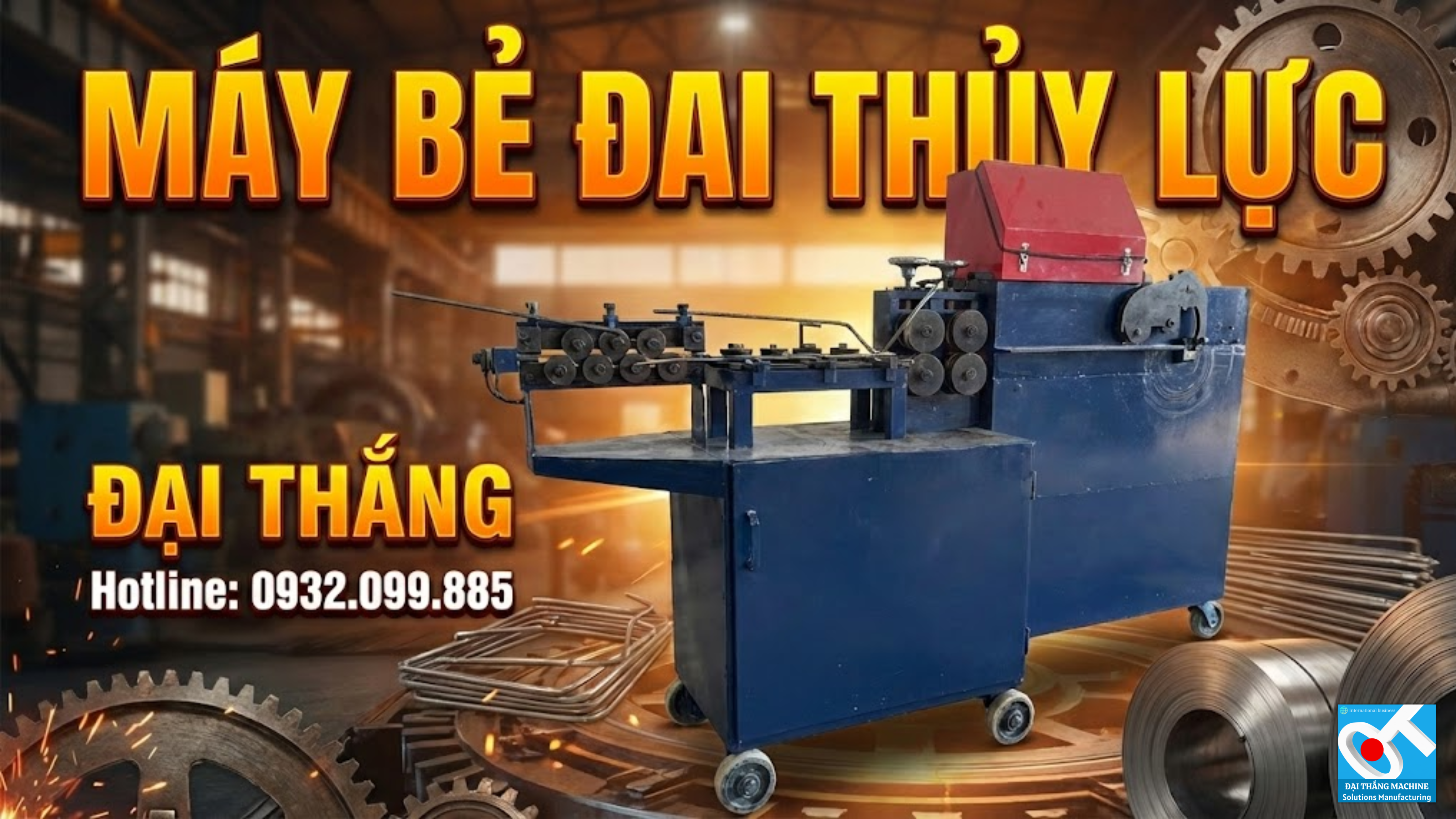 MÁY BẺ ĐAI THỦY LỰC ĐẠI THẮNG: GIẢI PHÁP TỰ ĐỘNG HÓA TỐI ƯU CHO MỌI CÔNG TRÌNH