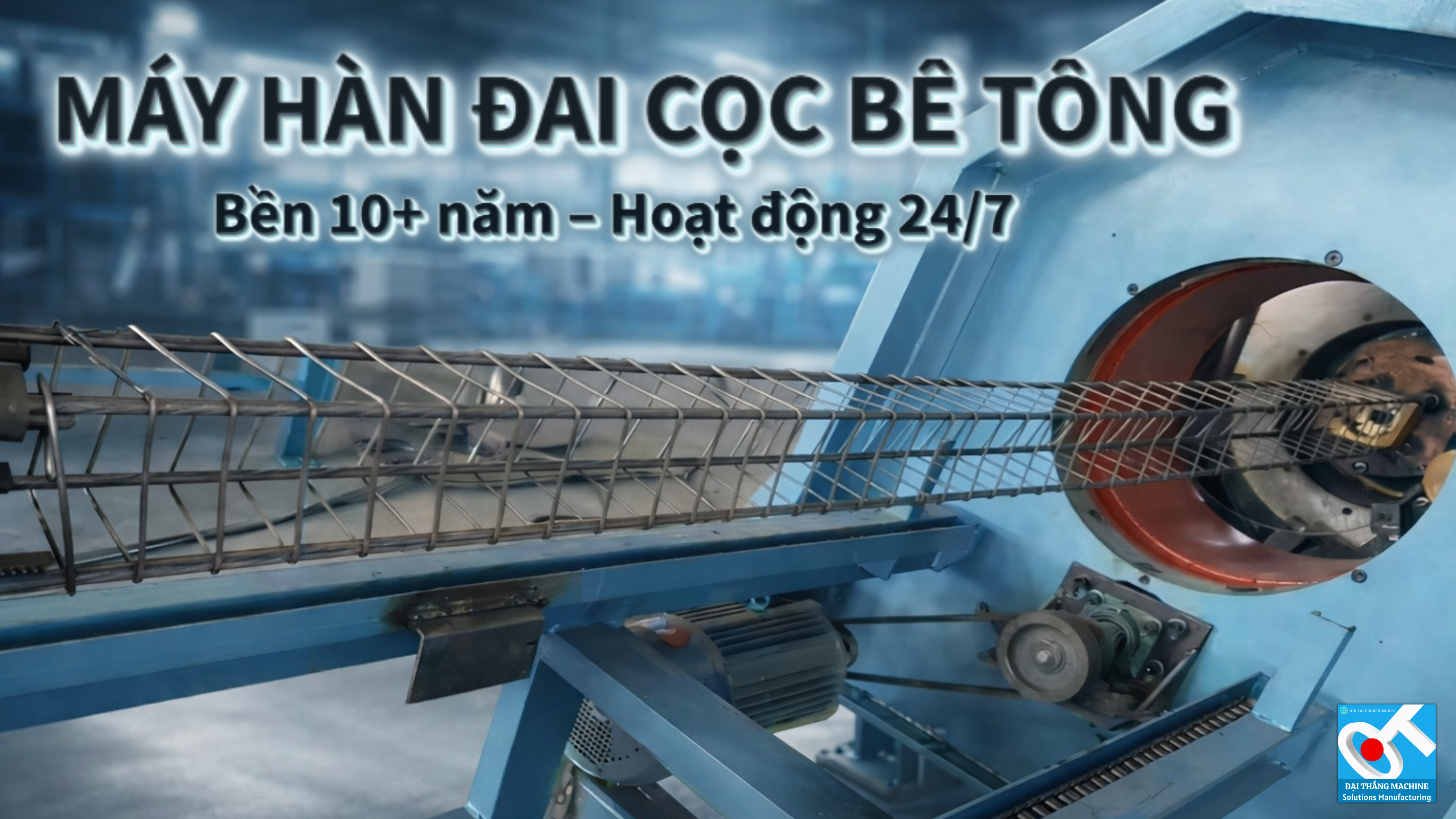 MÁY HÀN ĐAI CỌC BÊ TÔNG TỰ ĐỘNG: GIẢI PHÁP ĐỘT NÂNG TẦM NĂNG SUẤT