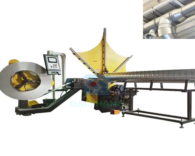 MÁY LÀM ỐNG SOẮN ỐC THÔNG GIÓ HVAC DT-80-2K