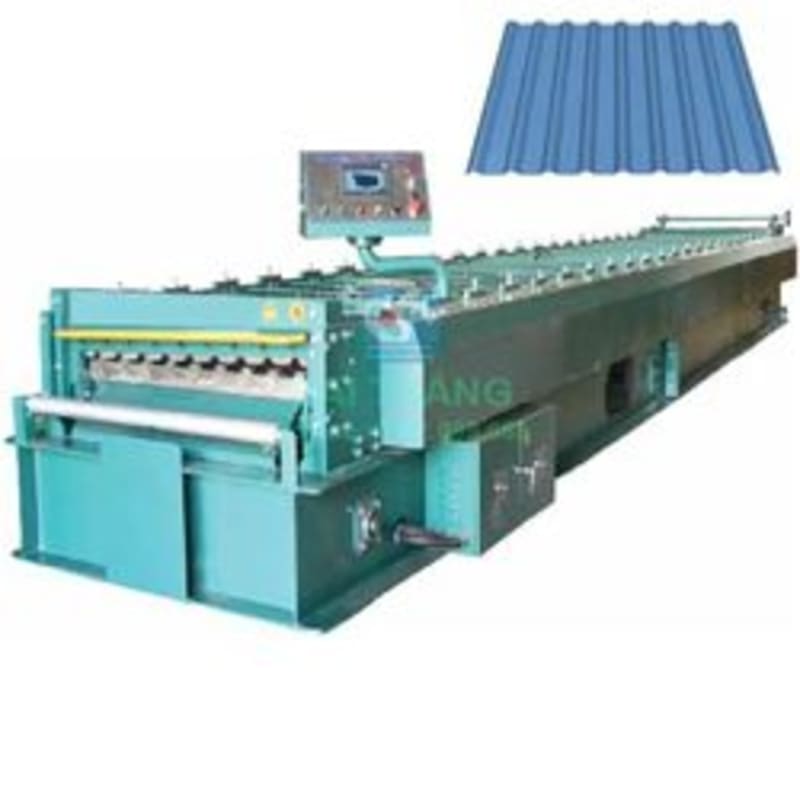 Máy Cán Tôn 1 Tầng 9 Sóng Vuông Tự Động