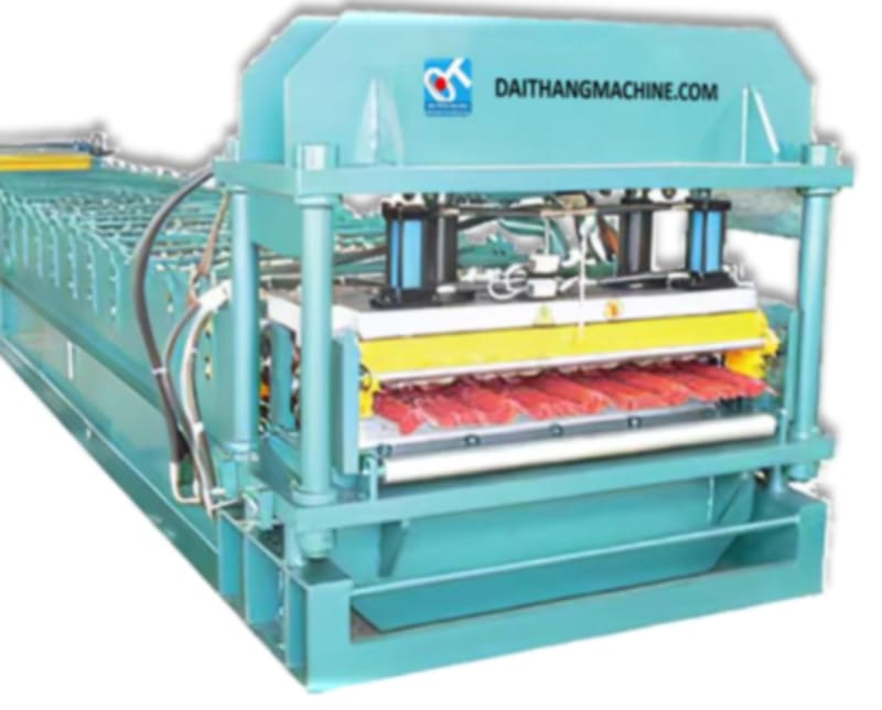 MÁY CÁN TÔN GIẢ NGÓI 1 TẦNG SÓNG TÂY DT - 5SNT-K1200