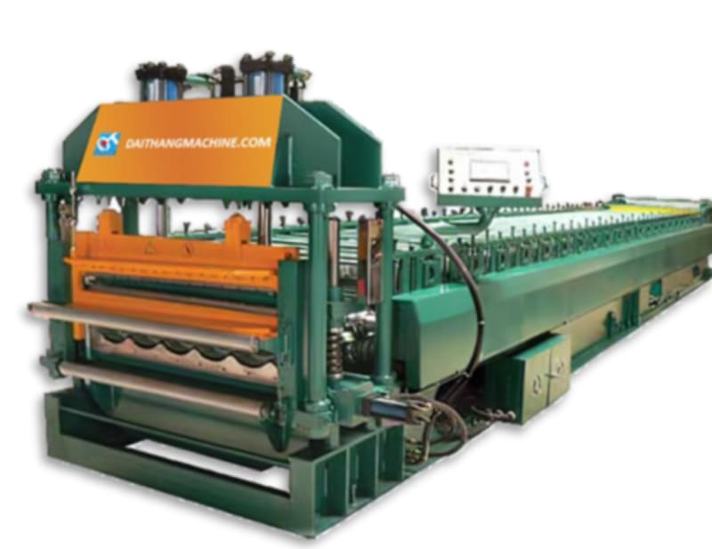 MÁY CÁN TÔN GIẢ NGÓI 2 TẦNG 6 SÓNG TRÚC 13 SÓNG LAPHONG DT-6SNCAN-K1200