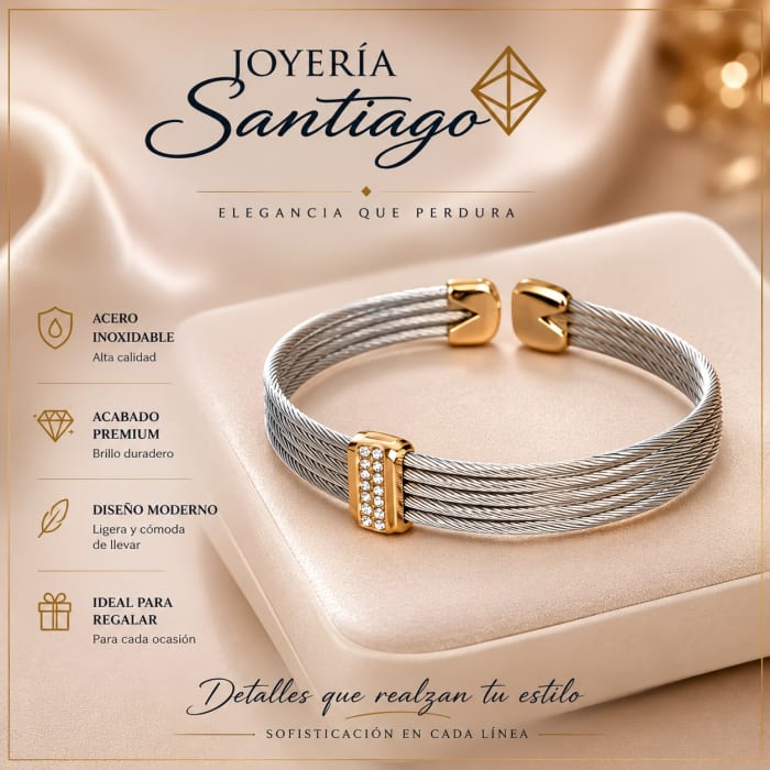 Pulsera Viceroy de Acero y Dorado