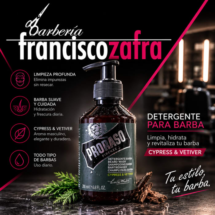 Detergente para Barba Proraso Cypress & Vetiver